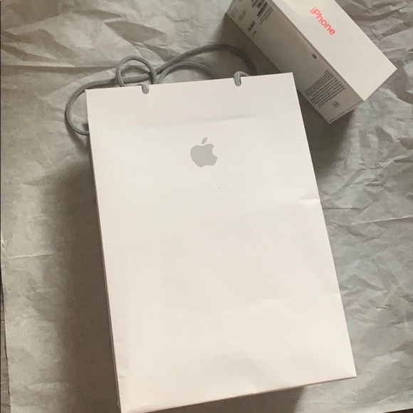 Apple Official Big & Small Paper Bag White Gray Set - Picture 7 of 8